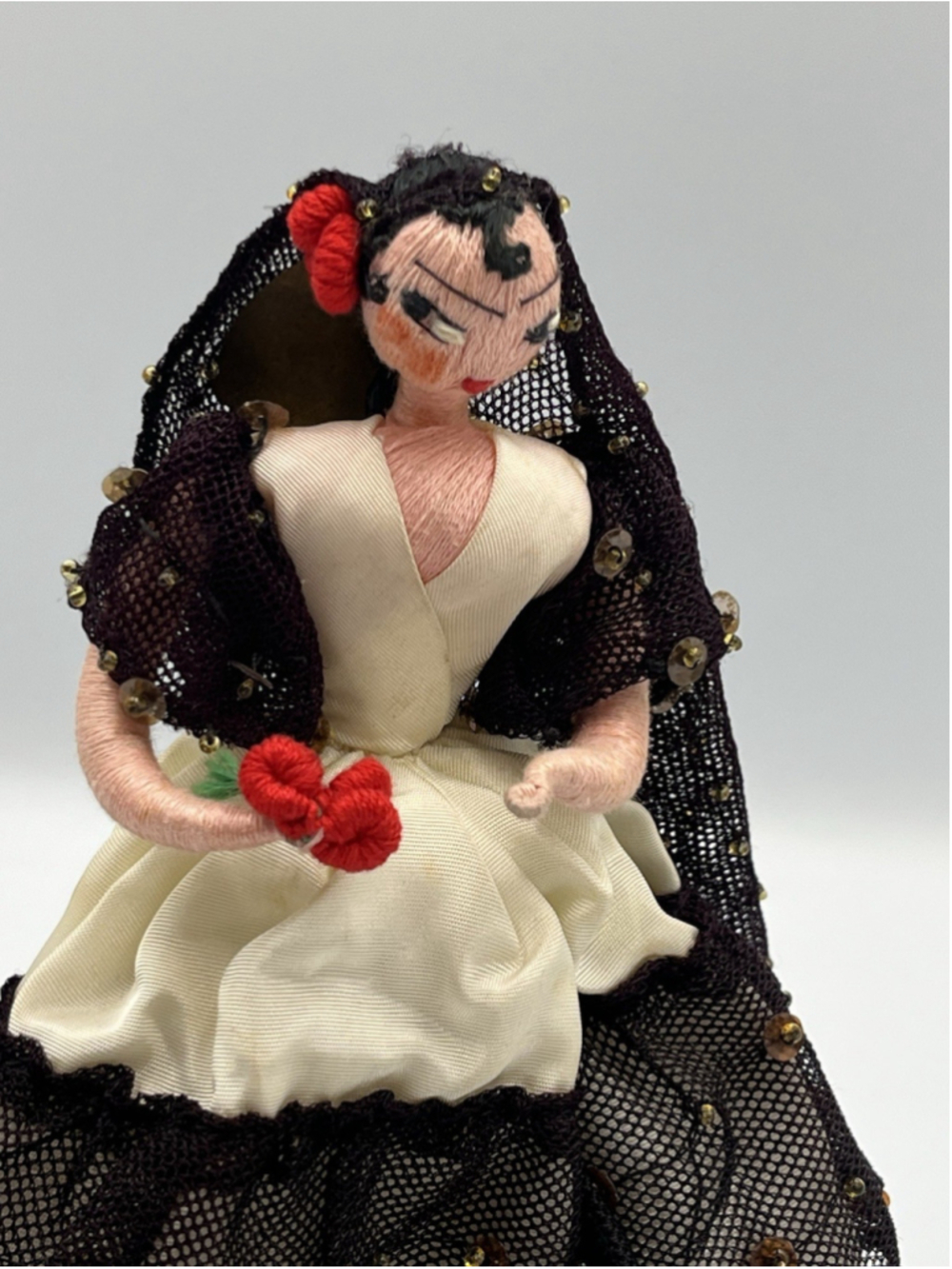 VTG Small Mid Century Collectible Vintage Spanish/Spain Cultural FOLK ART Doll